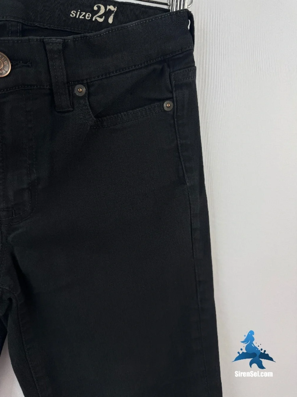 1140 J.Crew Toothpick Jeans - Size 27 - Black
